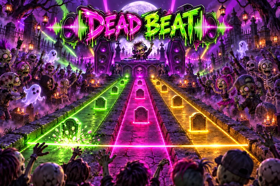 Dead Beat illustrated cabinet cover art